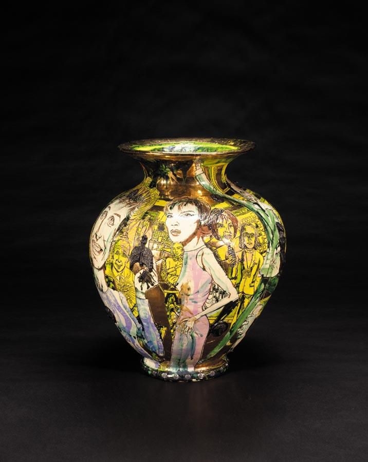 Artwork by Grayson Perry, ISN'T THAT DAMIEN HIRST OVER THERE?