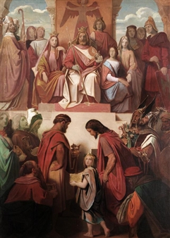 EMPEROR OTTO I CELEBRATING WHITSUNTIDE AT QUEDLINGBURG, 973 - Moritz von Schwind