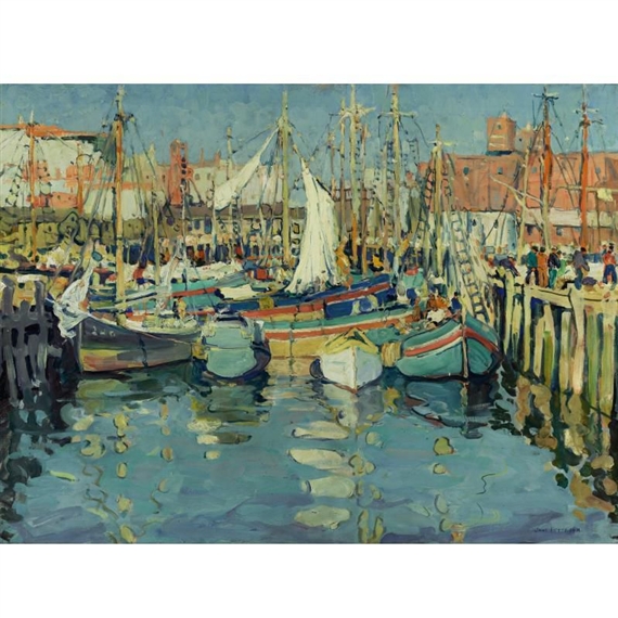 Jane Peterson | GLOUCESTER HARBOR (Circa 1916) | MutualArt
