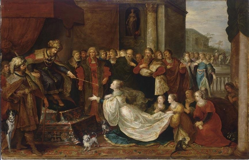 Frans Francken II | ESTHER BEFORE AHASUERUS (ESTHER V:2-34) | MutualArt