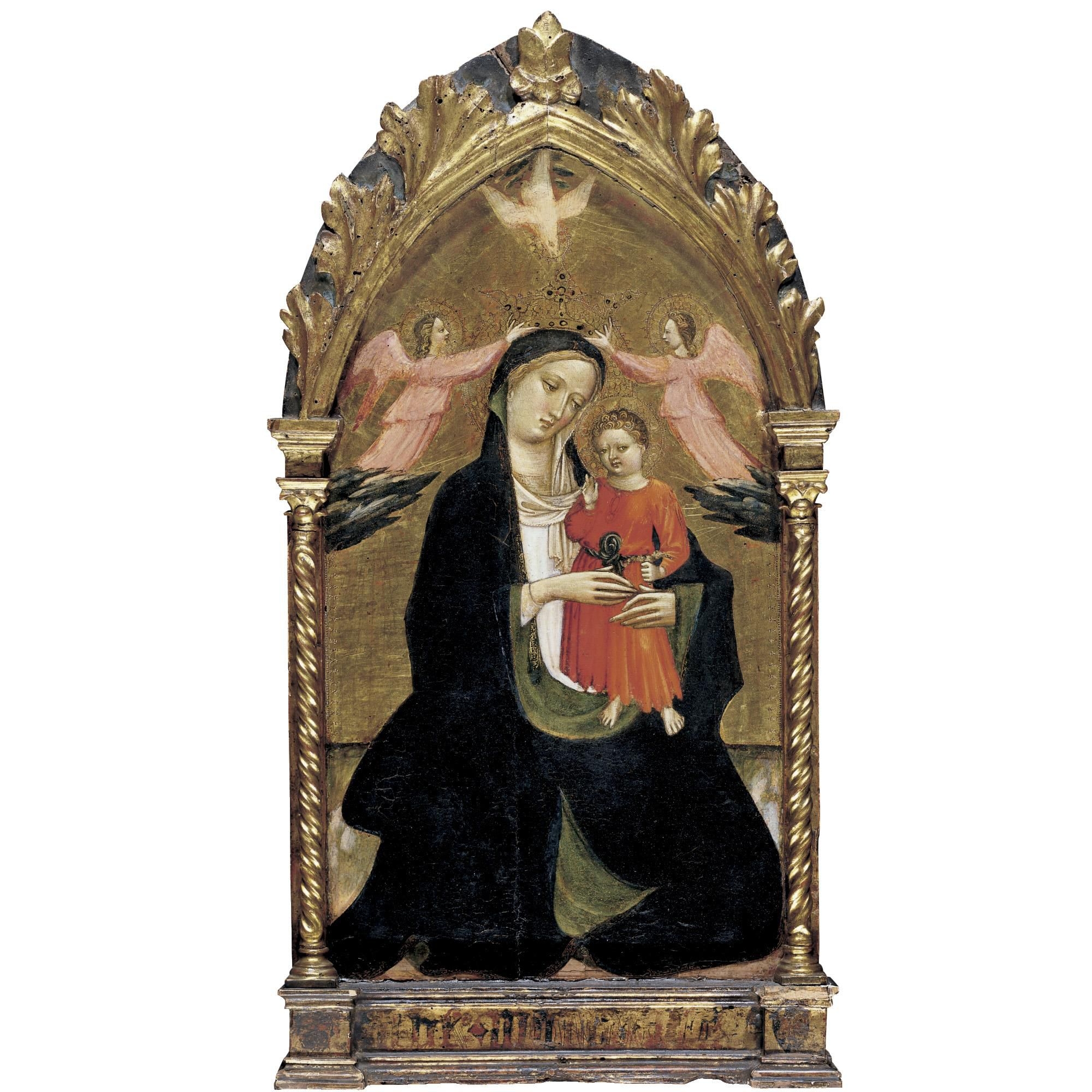 Giovanni dal Ponte | MADONNA AND CHILD FLANKED BY TWO ANGELS | MutualArt