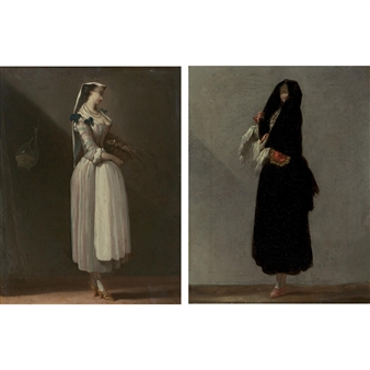 "LA VENETIENNE"; "LA FRASCATANE" - Jean Barbault