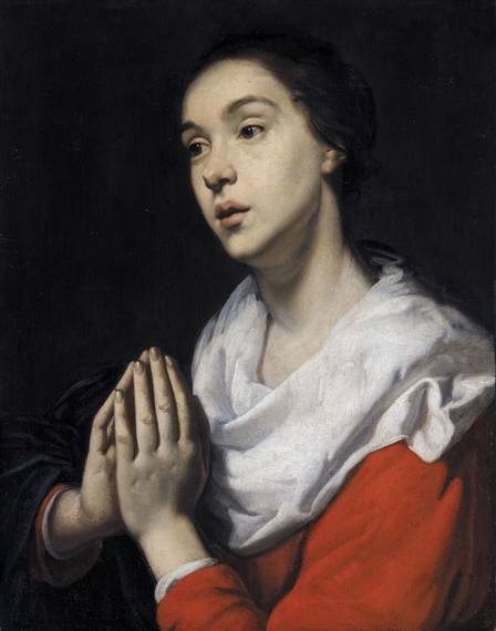 THE VIRGIN AT PRAYER by Jacob van Oost
