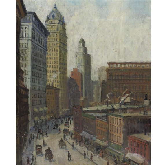 Lower Broadway by Colin Campbell Cooper