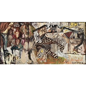 Alex de Large in seinem geliebten Mädchenzimmer (Triptych) - Jonathan Meese