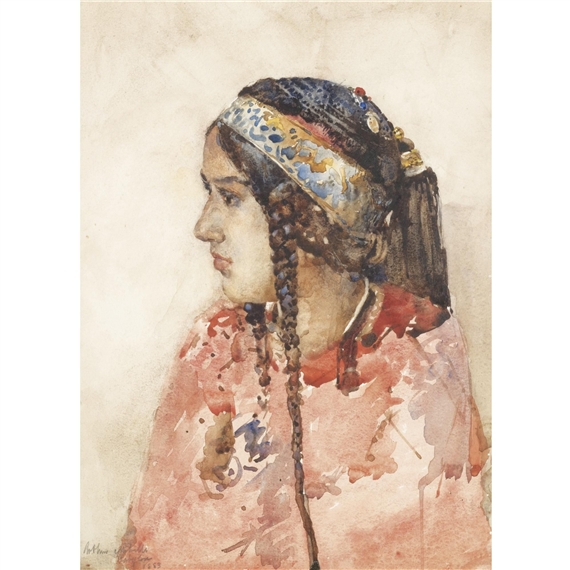 the babylonian girl by Arthur Melville