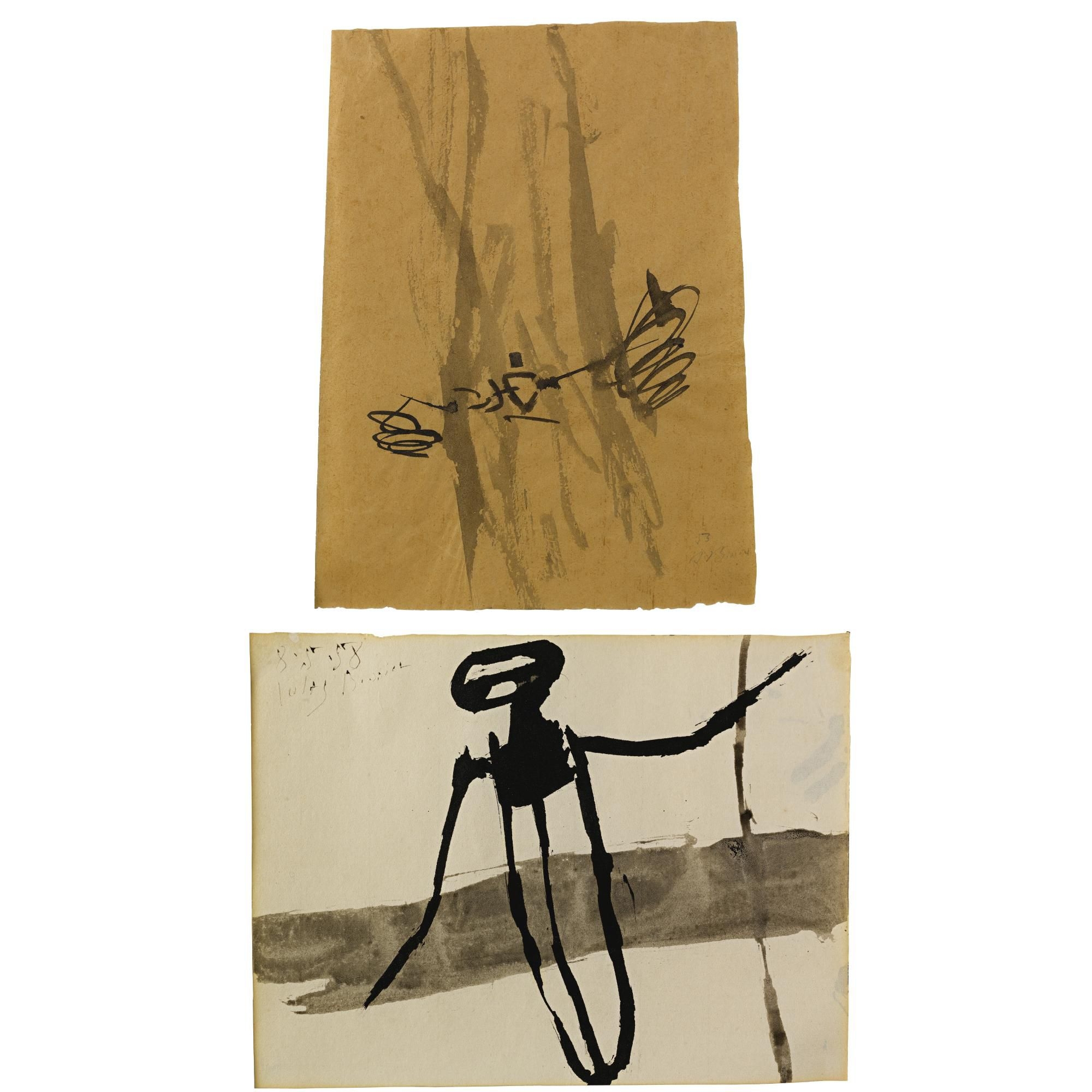 Julius Bissier | Untitled: A pair of drawings | MutualArt
