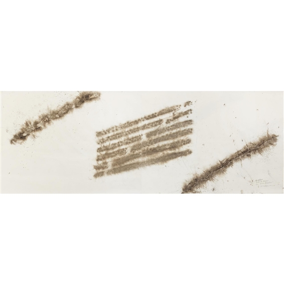 Escalator: Explosion Project for Centre Pompidou (two panels) by Cai Guo Qiang