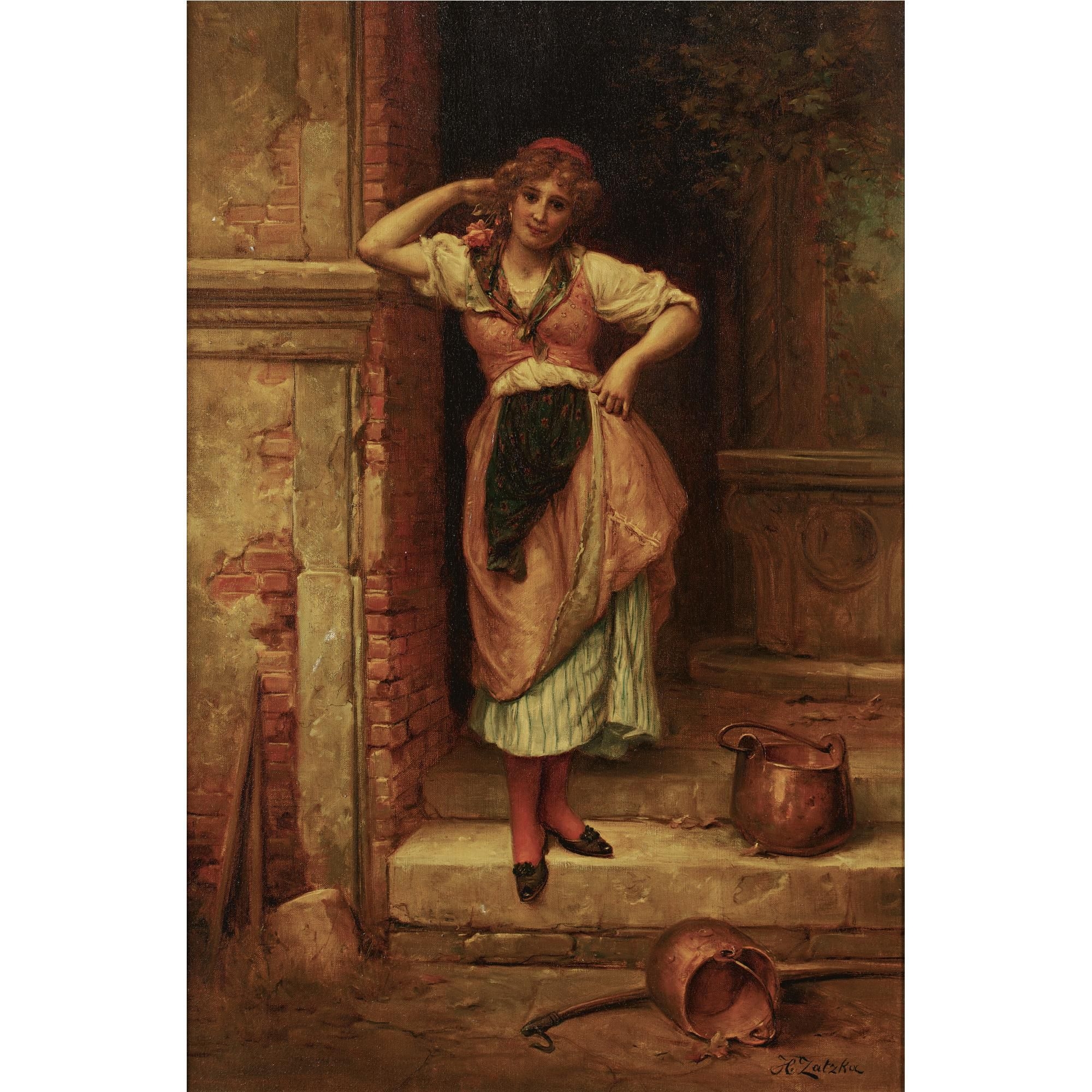 Hans Zatzka | A respite from work | MutualArt