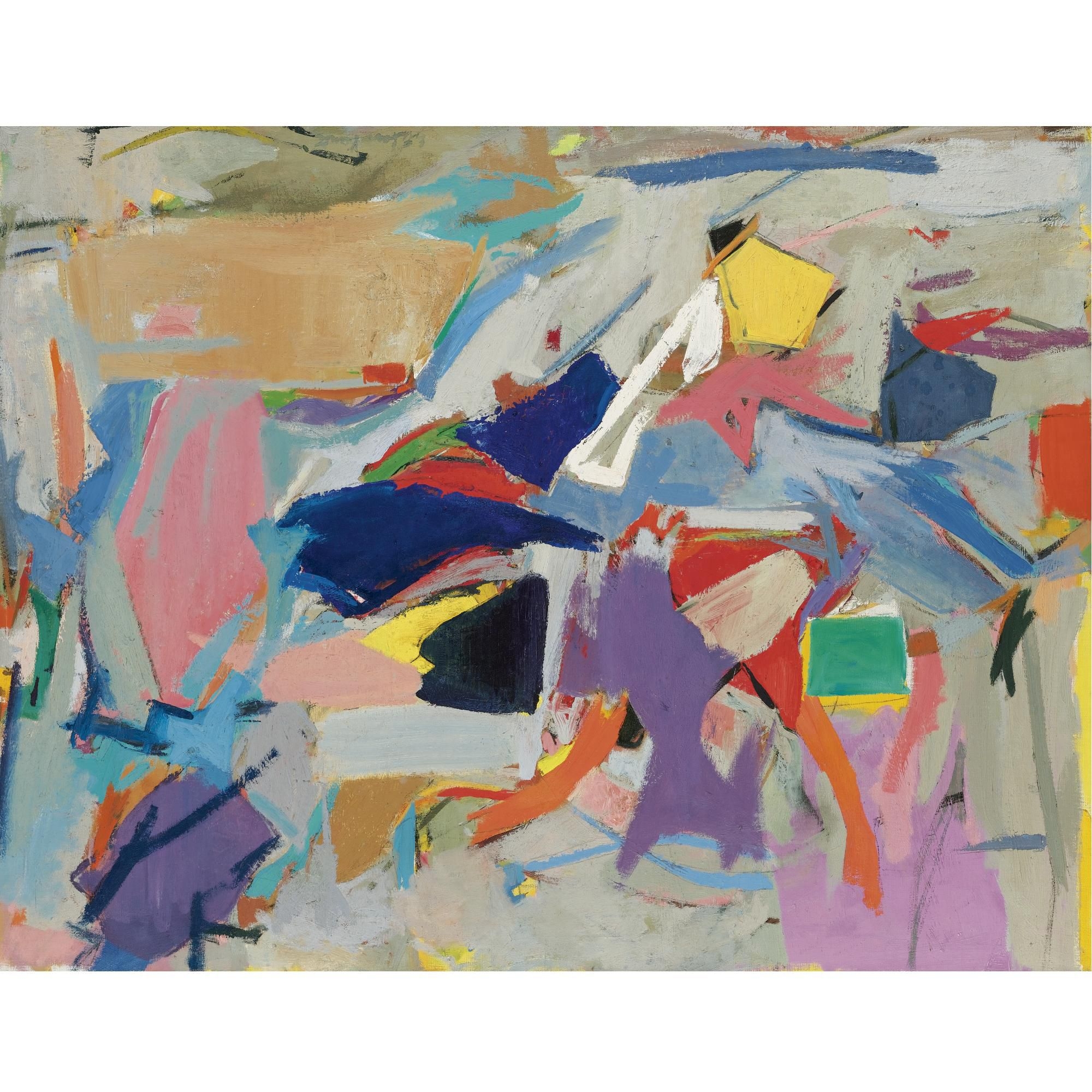 Artwork by Esteban Vicente, Untitled, Made of oil on canvas