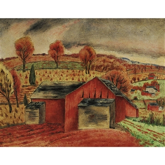 A New England Farm - George Biddle