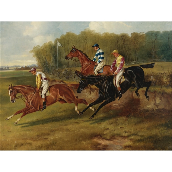 The Steeplechase by Alfred Wheeler