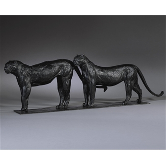 Deux grands léopards - Rembrandt Bugatti