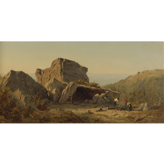 The Camp on Mansfield Mountain, Vermont by Sanford Robinson Gifford