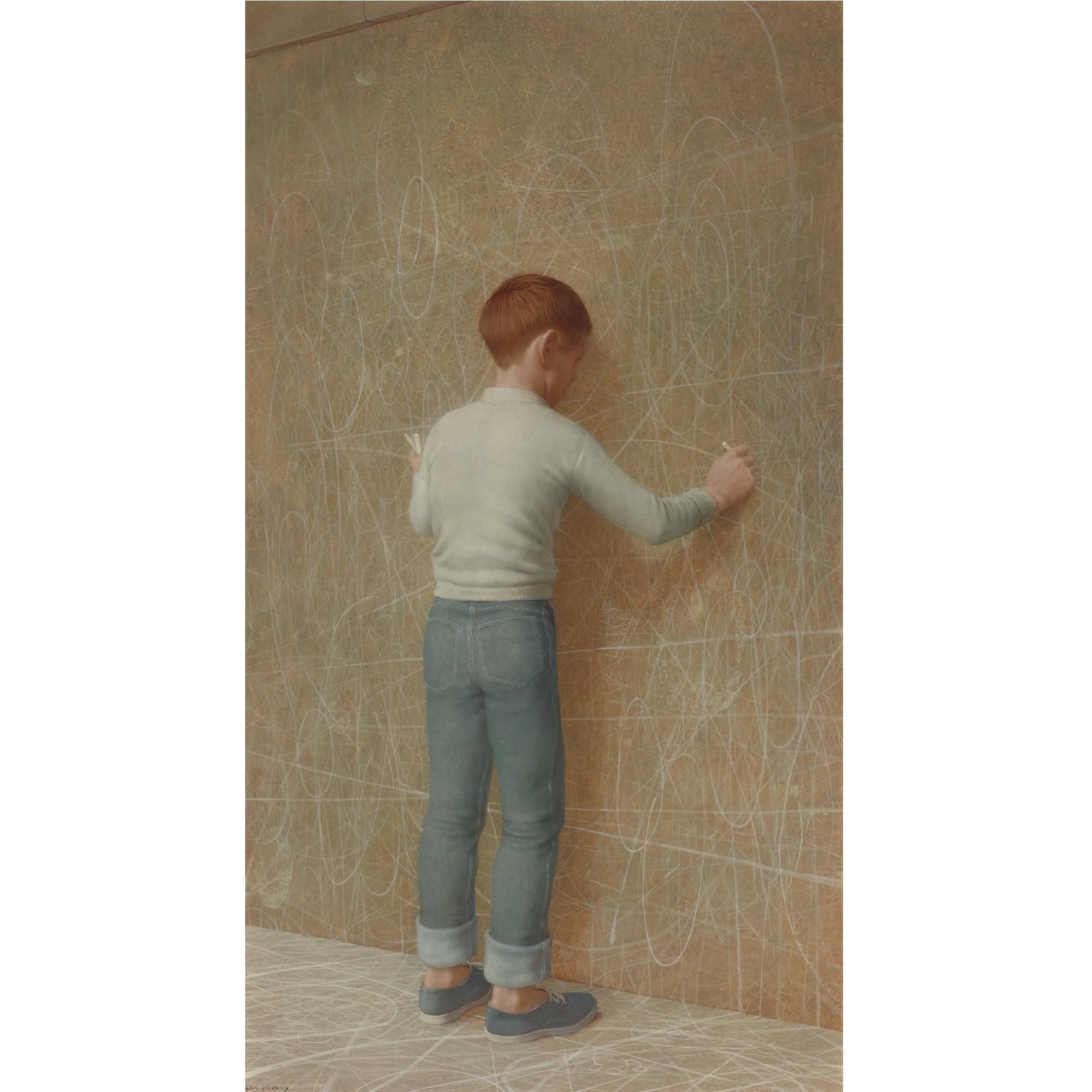 Robert Vickrey | The Wall (1953) | MutualArt
