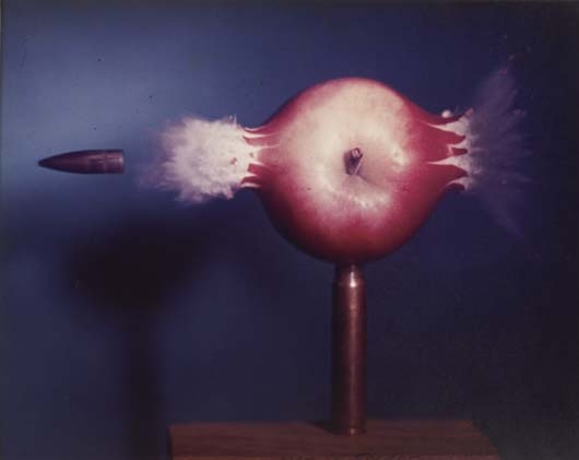 Bullet through Apple by Harold Eugene Edgerton, 1964