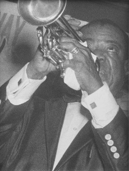 Lisette Model (1901 1983) Louis Armstrong Playing Trumpet.