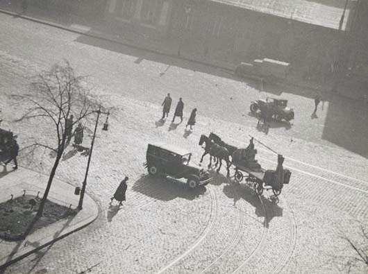 View of Kaiser-Friedrich-Strasse from Stuttgarter Platz, Berlin by Raoul Hausmann, 1931