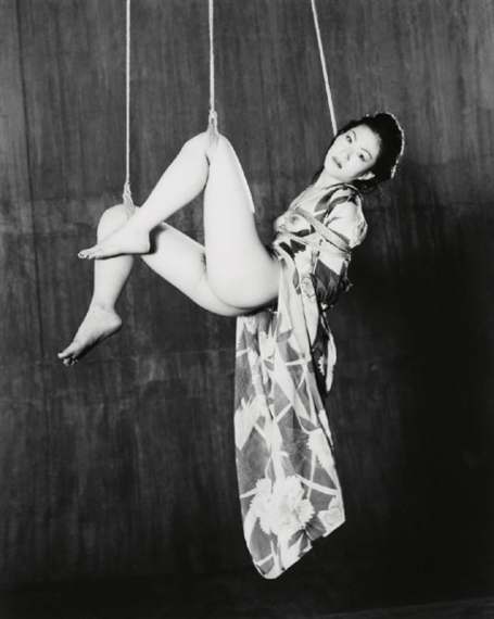 Untitled (Woman suspended by ropes)