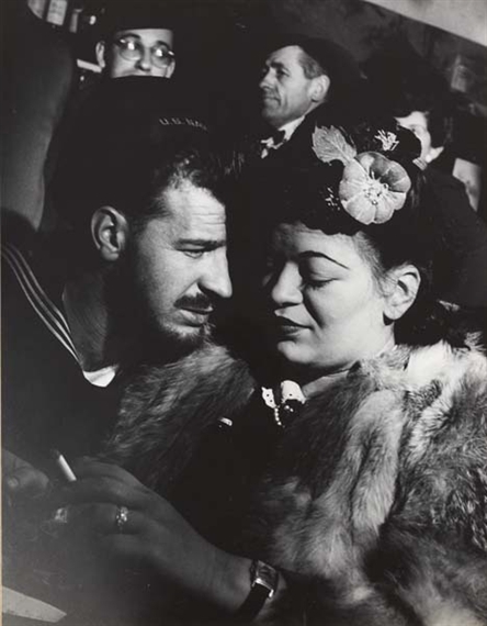 Woman with Sailor, Sammy's, New York by Lisette Model, 1941