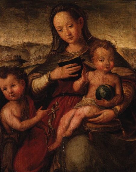 Ventura Salimbeni | The Madonna and Child with the Infant Saint John ...