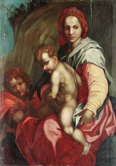 Andrea del Sarto | The Madonna and Child with the infant Saint John the ...