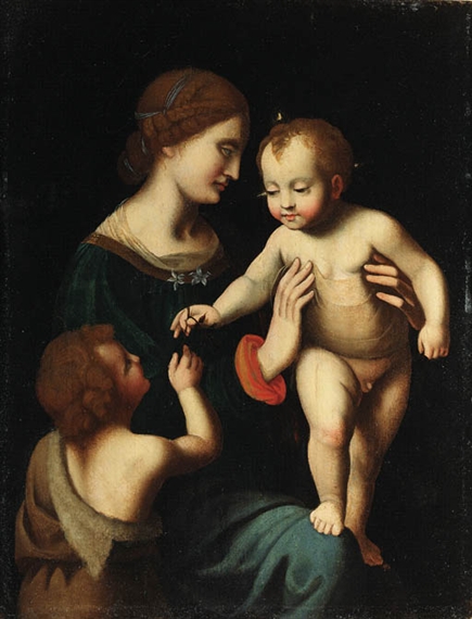 Bernardino Luini | The Madonna and Child with the Infant Saint John the ...