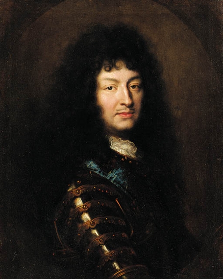 Hyacinthe Rigaud | Portrait of King Louis XIV, bust-length, in armour ...