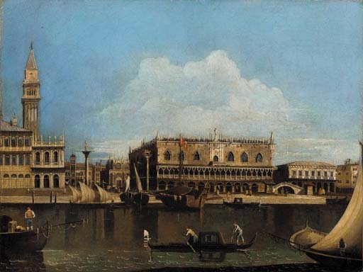 View of the Doge's Palace and the Piazzetta of San Marco, looking north, from the island of San Giorgio by Canaletto