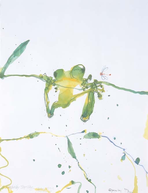 Artwork by John Olsen, Kimberley Tree Frog