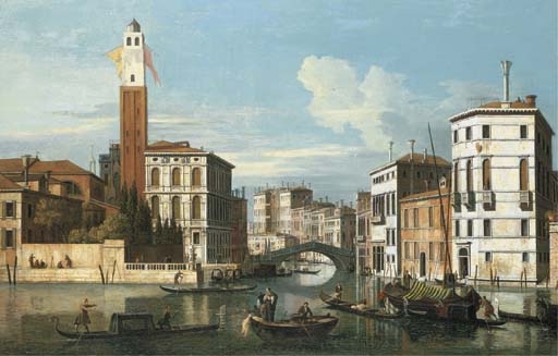 The Grand Canal, Venice, with a view of Saint Jeremia, the Palazzo Labia and the entrance to the Cannareggio by Canaletto