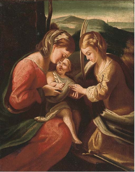 The Mystic Marriage of Saint Catherine by Correggio