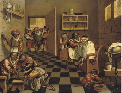 A Monkey's surgery by Jan van Kessel I