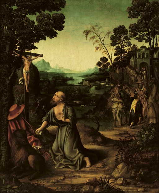 The Penitent Saint Jerome in the wilderness by Joachim Patinir
