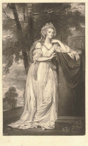 Caroline, Duchess of Marlborough, by J. Jones by George Romney, 1791