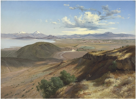 Valle de México desde el cerro de Santa Isabel, (Valley of Mexico from the Hill of Saint Isabel) by José María Velasco, 1892