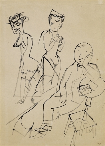 Personnages by George Grosz