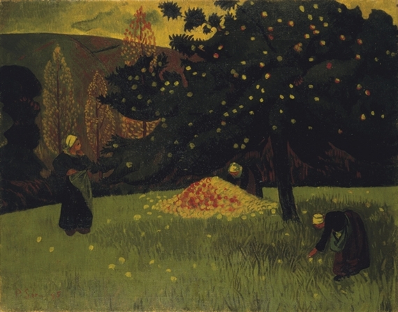 Le ramassage des pommes by Paul Sérusier, 1895