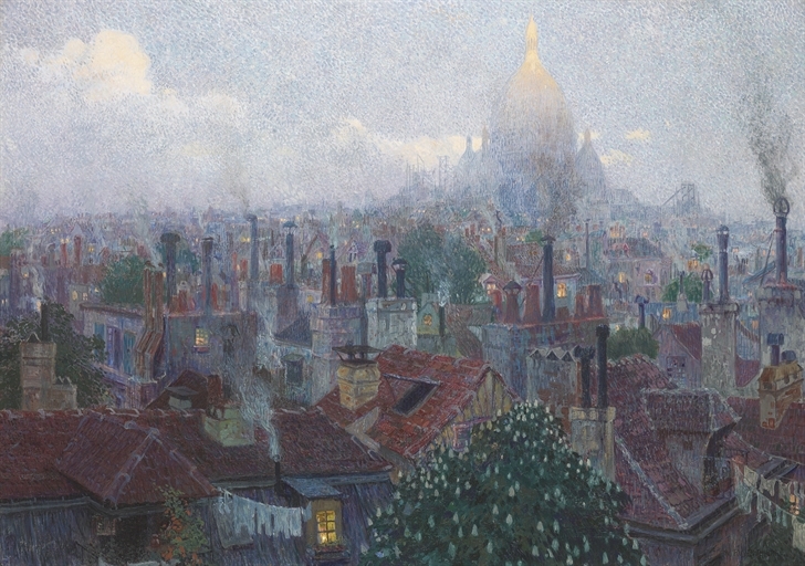 View of the Sacre Coeur from Montmartre, Paris by Rudolf Quittner