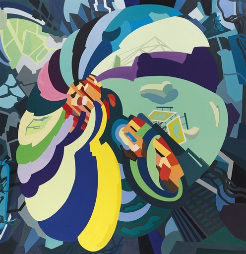 Helicopter XVI (On the Balcony) by Franz Ackermann, 2001