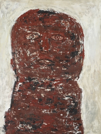 Untitled (Colossus Head) by Leon Golub, circa 1962-1964