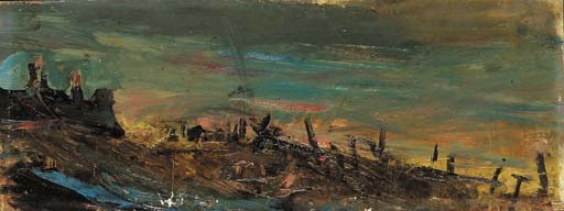 Sunset, Catterline by Joan Kathleen Hardy Eardley
