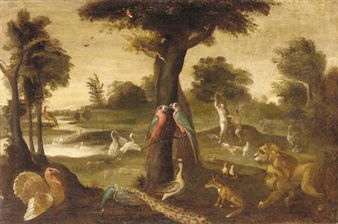 Jan Brueghel the Younger | Adam and Eve in the garden of Eden | MutualArt