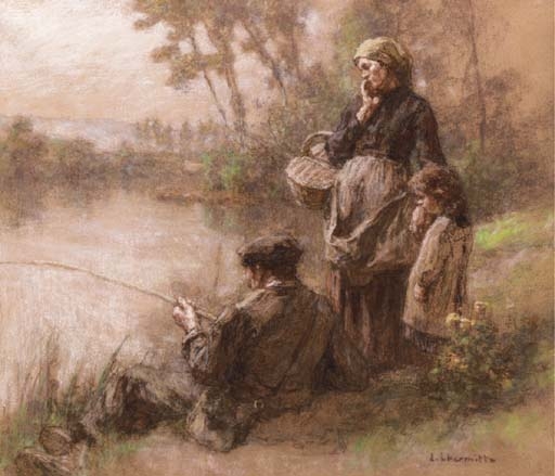 Famille de pêcheurs by Léon-Augustin L'Hermitte, 1921