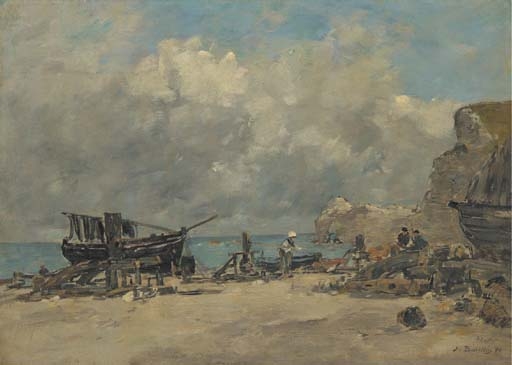 Eugène Louis Boudin | PÂTURAGE AUX ENVIRONS D'HONFLEUR (1888