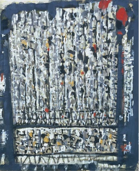 Composition grise by Roger Bissière, 1964