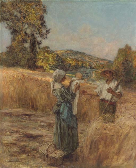 Le repas du soir by Léon-Augustin L'Hermitte, 1905