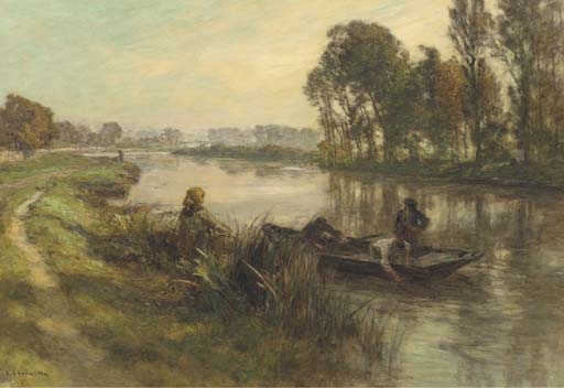 Le Bateau by Léon-Augustin L'Hermitte, 1902