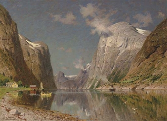 View of a Fjord - Eilert Adelsteen Normann