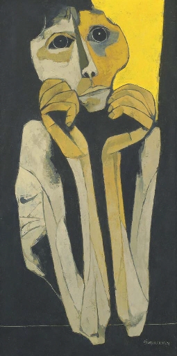 Espera by Oswaldo Guayasamín, 1979